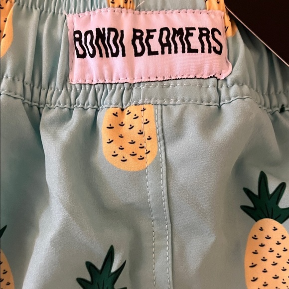 Bondi Beamers Pineapple Print Women's Athletic Shorts - Picture 5 of 6